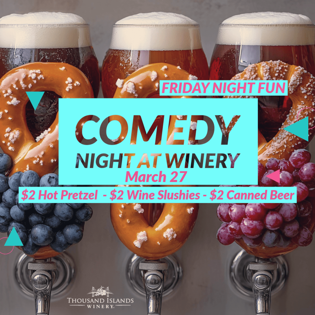 Comedy Night Specials at the Winery social media flyer